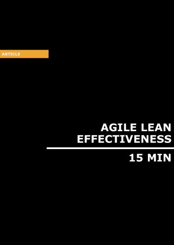 Agile Lean Effectiveness